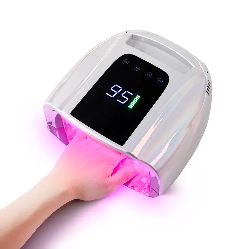 Top Quality UV Rechargeable Cordless 96w Pro Cure New Arrival Sun UV Led Gel Dryer Salon Manicure Professional Nail Lamp