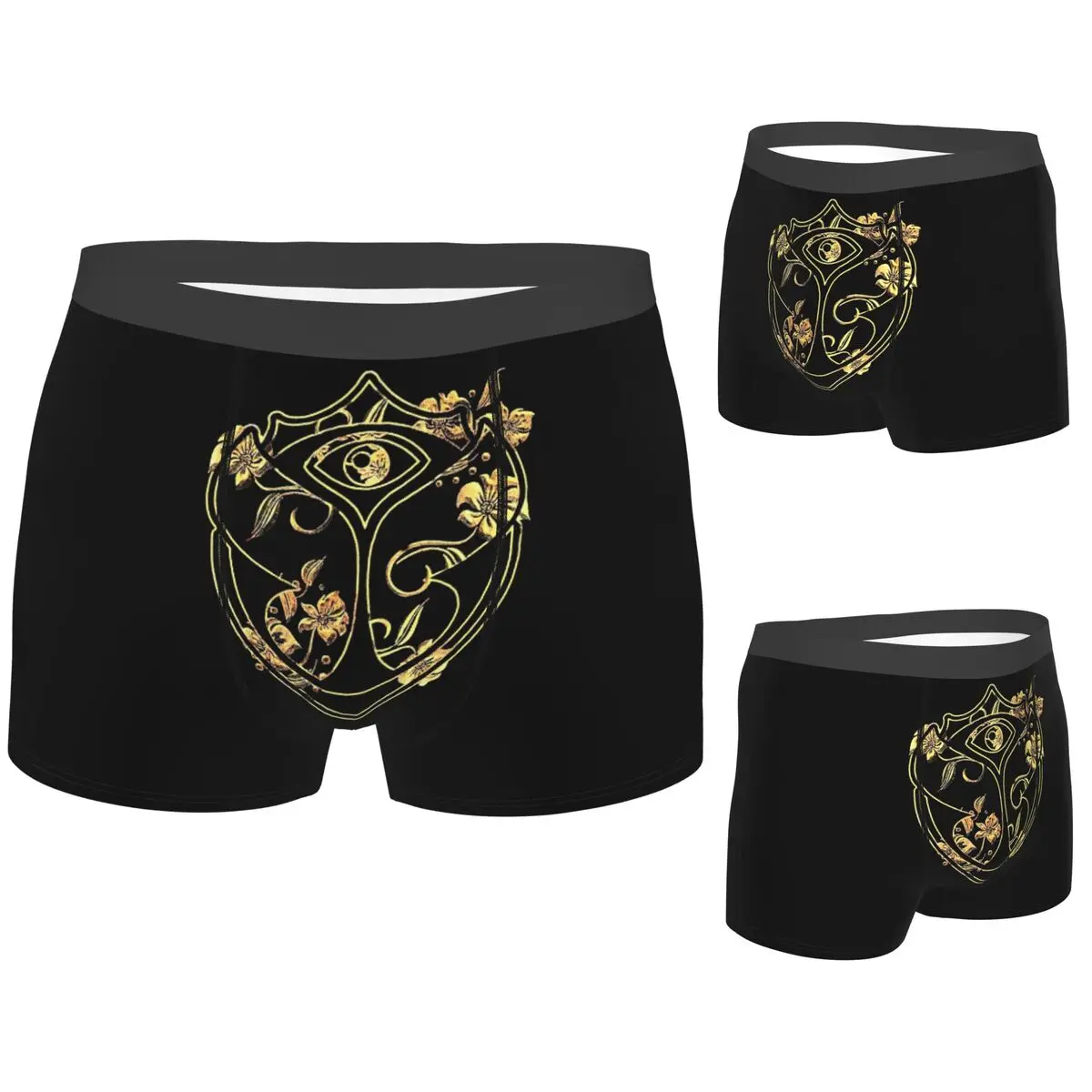 

Boxer Underpants Shorts Tomorrowland Belgian Electronic Dance Music Festival Panties Men's Ventilate Underwear for Homme Man