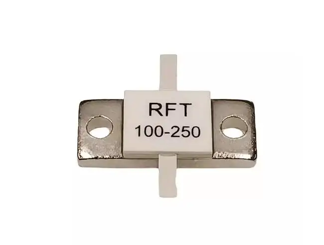 

Высокомощный ВЧ-резистор RFT100-250RM2510 фланцевый, двухпроводный, 100 Ом, 250 Вт