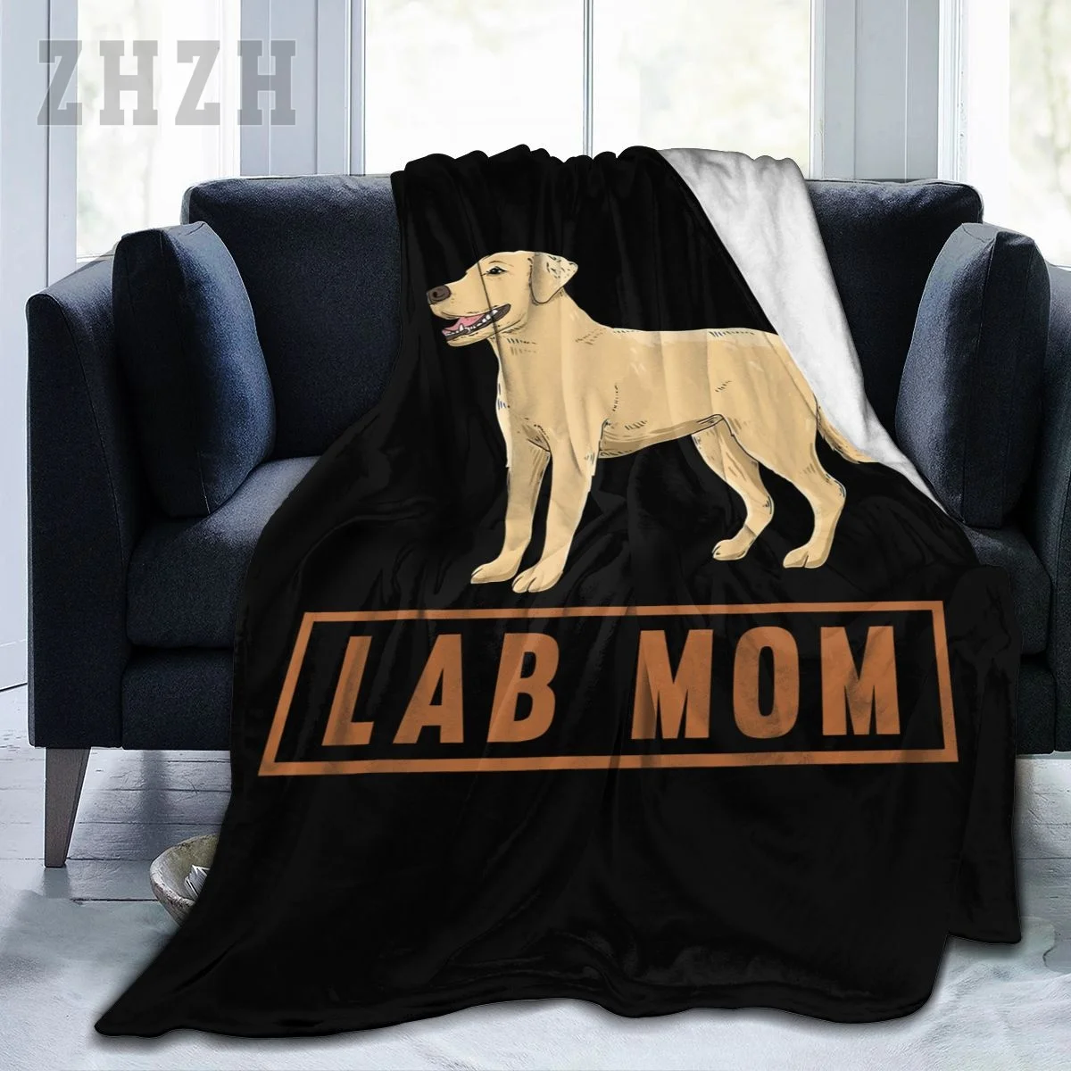 Blanket Labrador Retriever Lab MOM Dog Flannel Multifunction Camping Sofa Cover Keep Warm