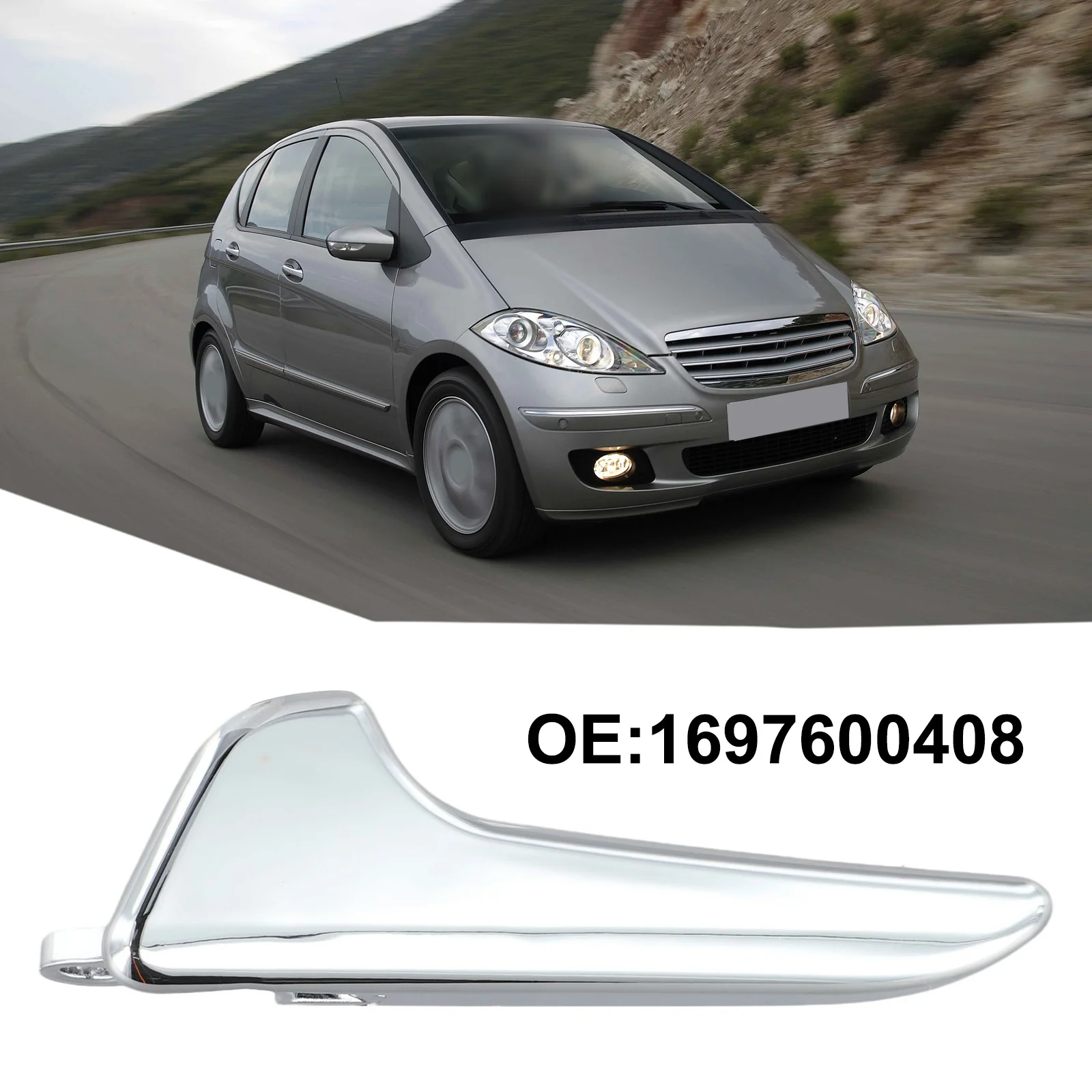 

Inner Door Handle for Mercedes A W169 B W245 Left and Right Side Replacement Part OEM Number 1697600961 for Years 2004 to 2012