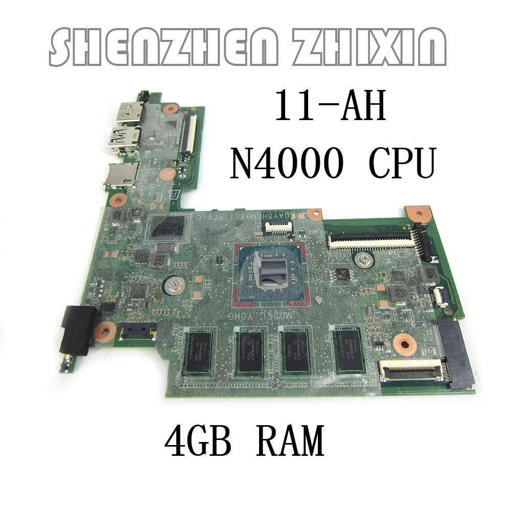 

yourui for HP Stream 11-AH 11-AH131NR laptop motherboard UMA Cel with N4000 4GB 32GeMMC WIN Mainboard L23458-601 DAY0HGMB6C1