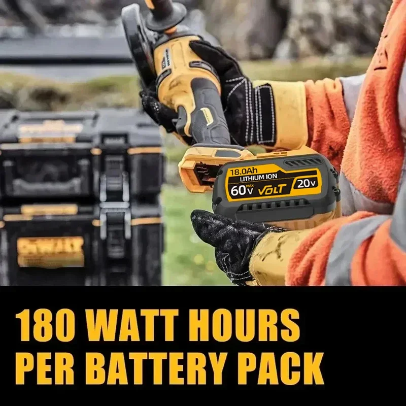100% pro DEWALT 20V/60V baterii DCB606 DCB182 DCB205 DCB206 DCB209 pro elektrické nářadí 18V baterie 6AH 12AH 18AH pro baterie Dewalt. - náhled 2