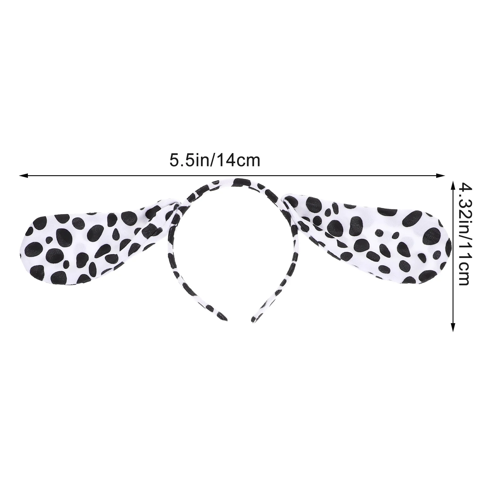 1세트 달마시안 강아지 귀 머리띠 꼬리 나비넥타이 가짜 코 동물 의상 어린이 파티 코스프레 액세서리 동물 강아지 귀 머리띠