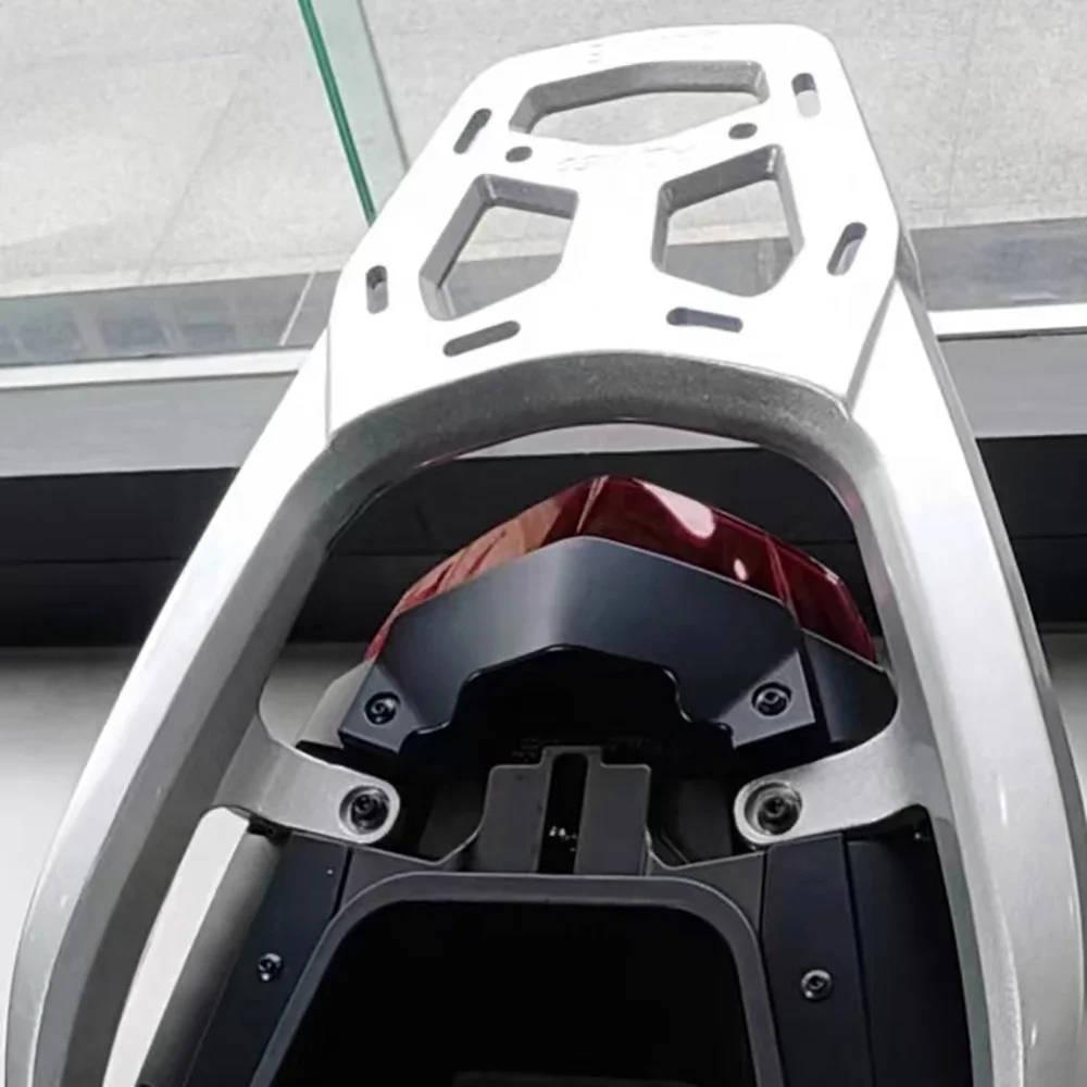 QJMOTORmotorcycle rear luggage rack rear armrest box bracket  ATR160 ADV150 tail rack ADV250 aluminum alloy modified rear rack