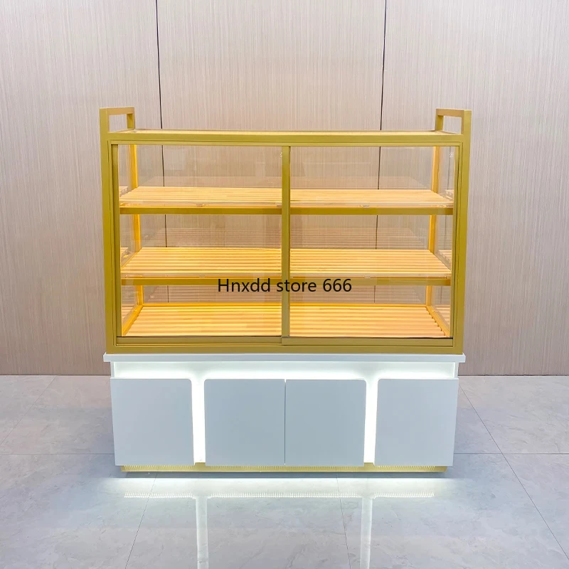 Bread Counter Zhongdao Side Cabinet Display Side Island Cabinet Glass Sliding Door Display Display Shelf