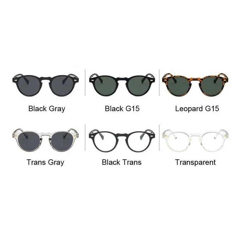 Retro Oval Cat Eye Sunglasses Man Woman 2021 Vintage Brand Designer Sun Glasses For Male Female UV400 Driving Mirror Goggle