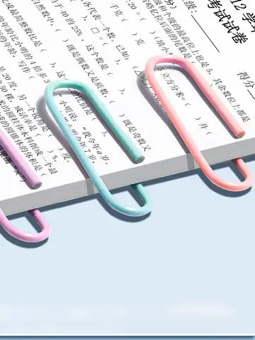 160 pcs Color paper clips office supplies paper clip large file bookmark paper clip organizer stationery stainless steel