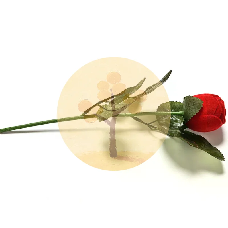 

Коробка для обручального кольца Red Rose - модная романтическая подарочная коробка для хранения сережек