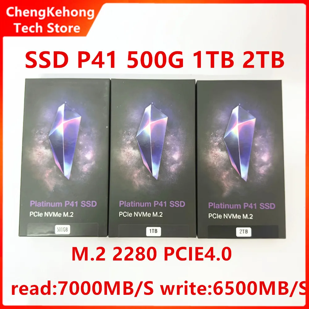 Original novo para skhynix p41 unidade de estado sólido 500g 1tb 2tb m2 nvme adequado portátil desktop ps5 pcie4.0x4 cache independente ssd