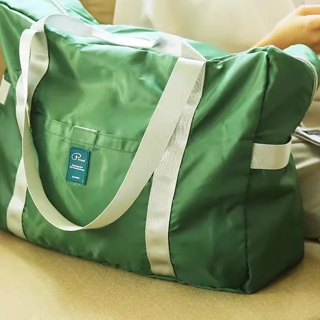 large-capacity-foldable-travel-bag-women's-handbag-carry-on-luggage-bag-polyester-material-no-rod-for-young-travellers