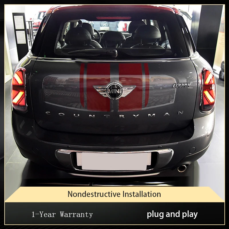 Car Lamps For BMW MINI Countryman R60 2011-2016 Tail Lights LED Bulbs Turn Signal DRL Plug And Play Taillight Reverse Auto Tools