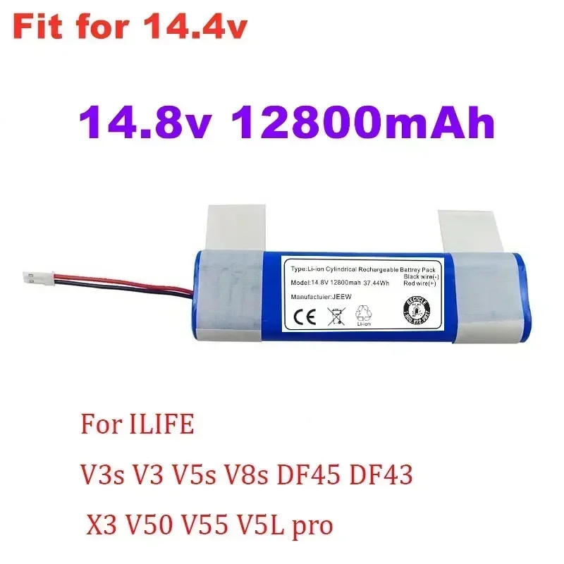 

Echte 14,8 V12800mah 18650 Lithium-Batterie Für ILIFE V3s Pro, V50, V5s Pro, V8s, x750 Roboter-staubsauger Batterie