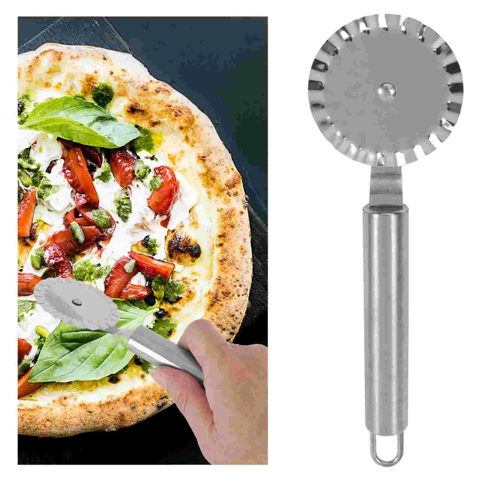 

Pastry Ravioli Pizza Stainless Steel Wheels for Commercial-Grade Pasta Pie Crusts and Baking for Home and Kitchen Use