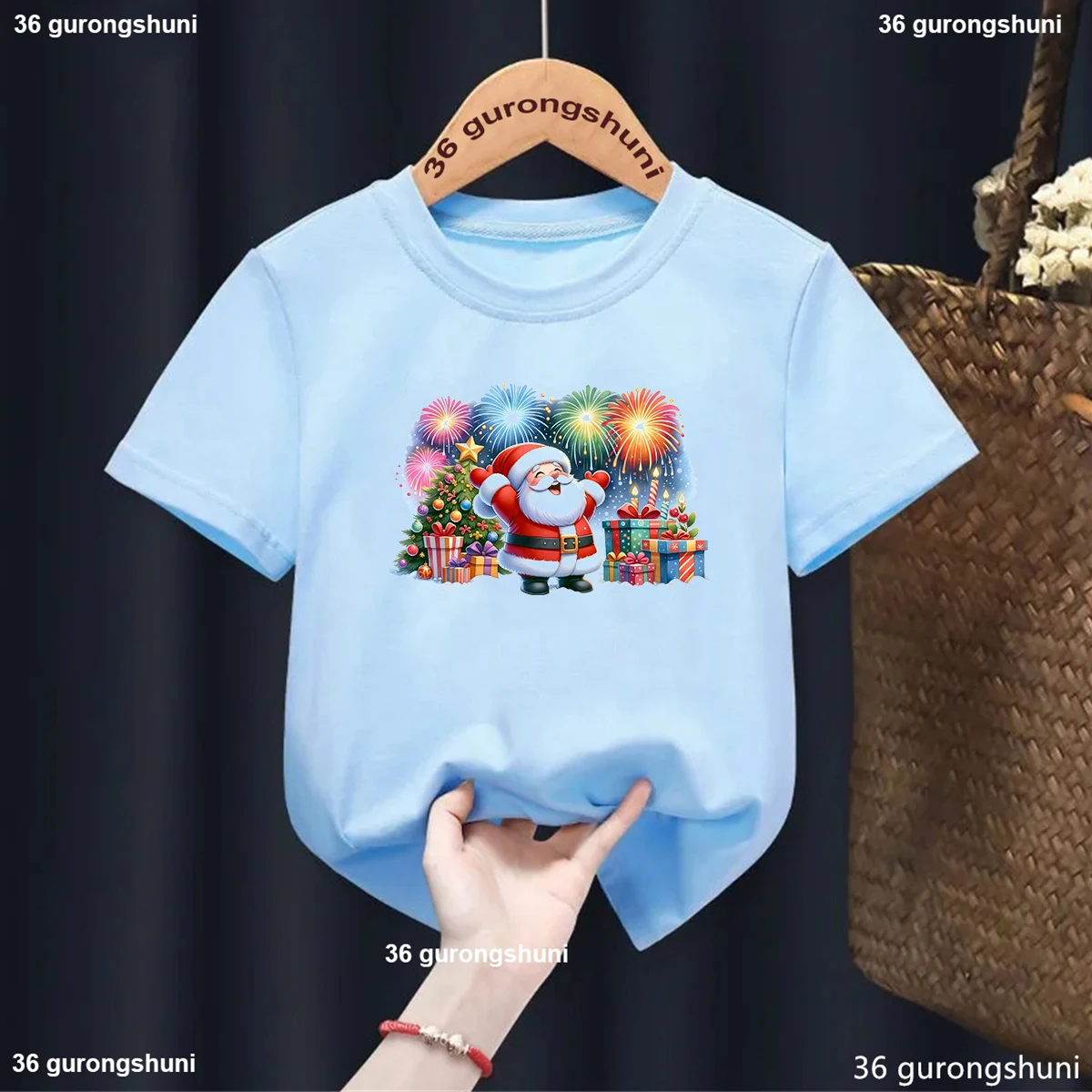 

Happy New Year Children'S Clothing, Funny Christmas Party Gifts, Boys' T-Shirt Fashion 2025 Christmas Boys/ Girls Clothing