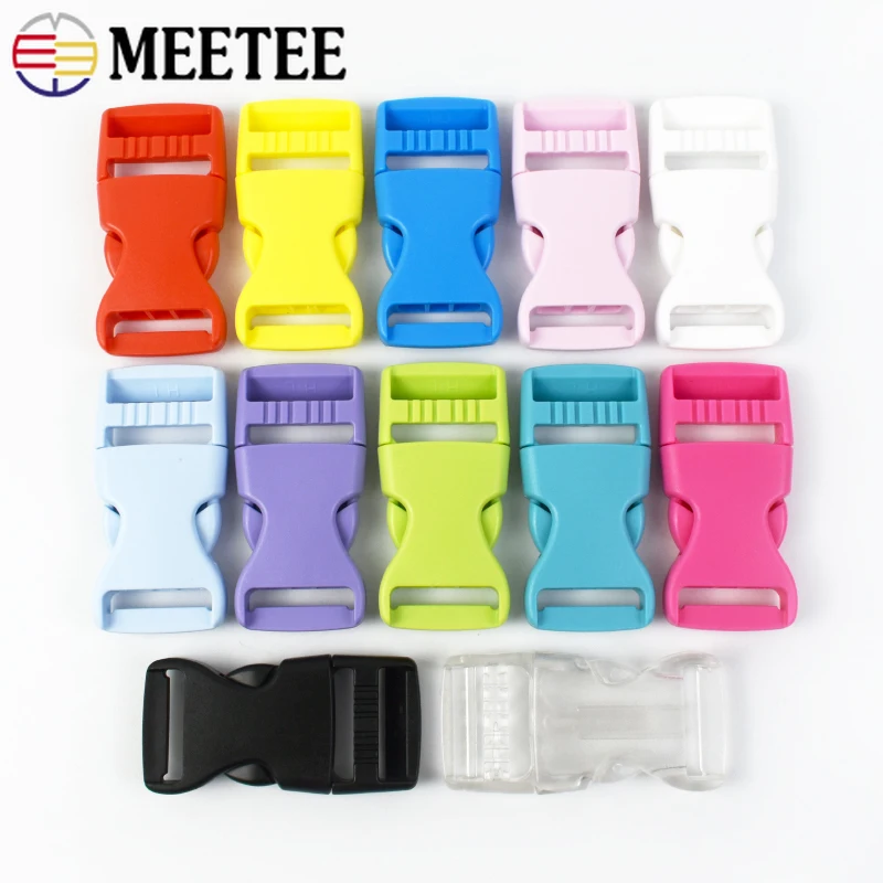 10/50Pcs 15-38mm Plastic Buckles for Backpack Strap Side Quick Release Clasps Pet Collar Safety Belt Hooks DIY Bags Accessories