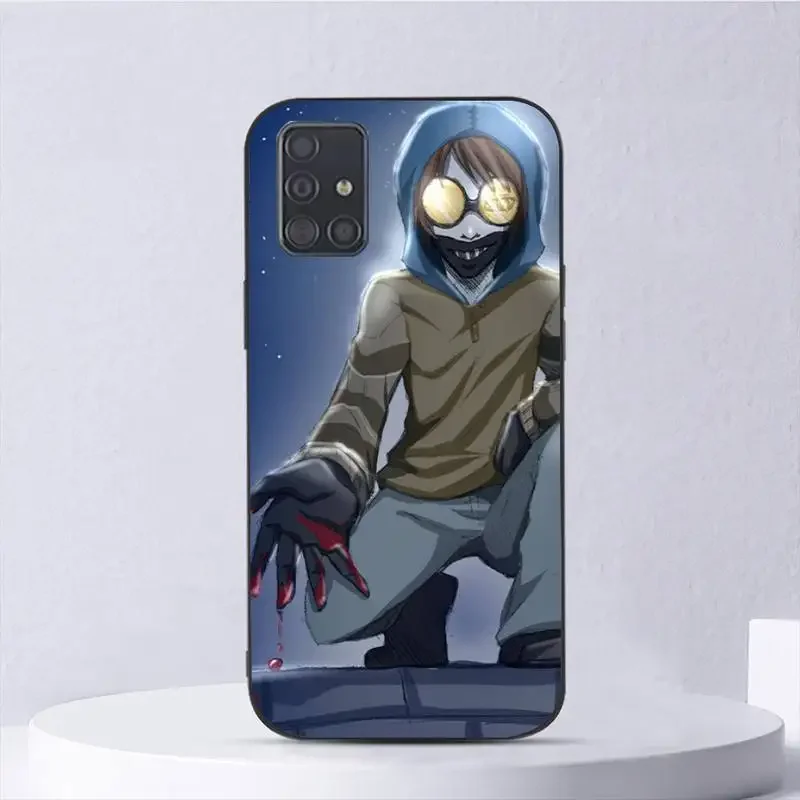 Keren Creepypasta Ticci Toby Phone Case For Samsung Galaxy A02 A12 A13 A22 A32 A41 A51 A53 A71 A73 Shell