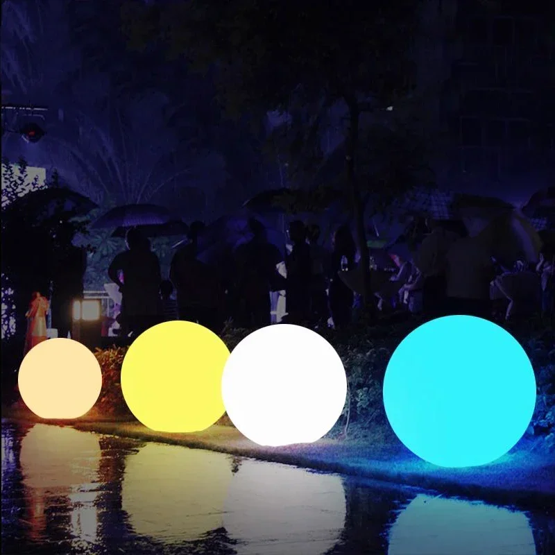 Luci a sfera a terra a LED solari per esterni telecomando 16 colori lampada da terra da terra per feste di matrimonio lampada per decorazioni per la