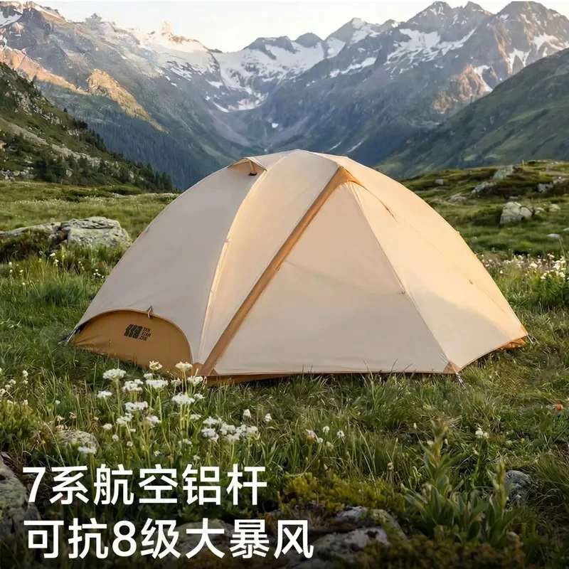 Hiking Camping Mountaineering Tent Professional Outdoor Rainproof Windproof Single Double Lightweight