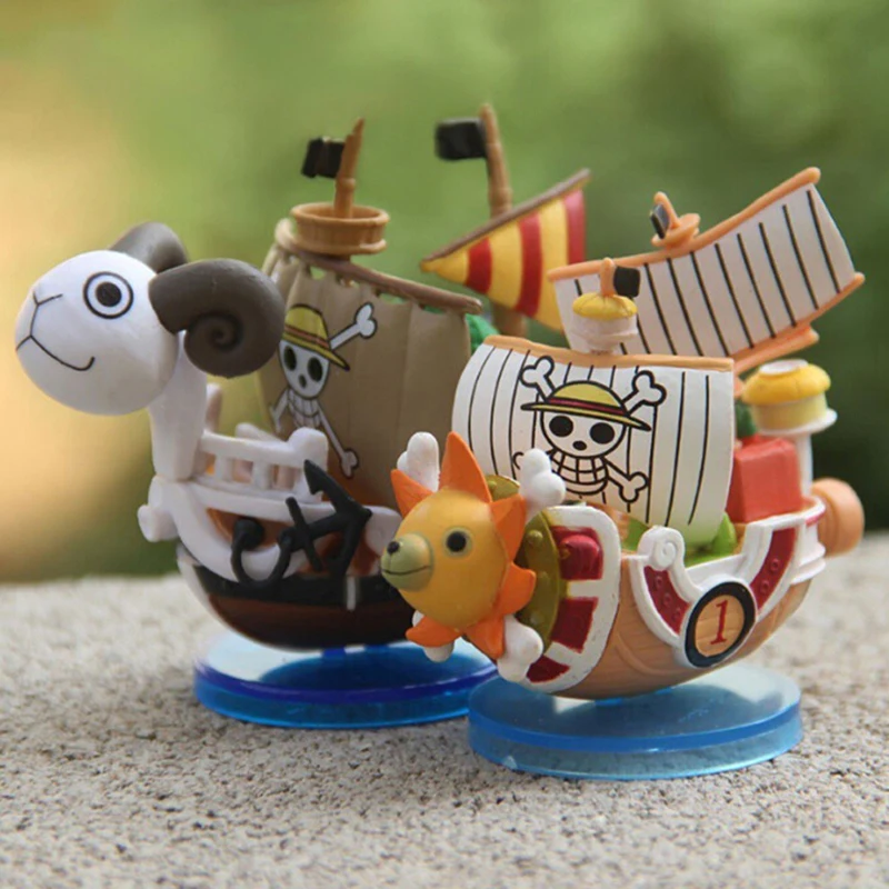 One Pieces Pirates Boat Going Merry/ Thousand Sunny Grand Pirate Ship Action Figure Cartoon Figure Collectible Model Toy