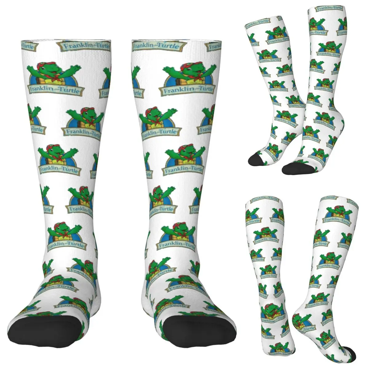 Vintage Franklin The Turtle Socks Harajuku Stockings All Season Long Socks Accessories for Man Woman Birthday Present