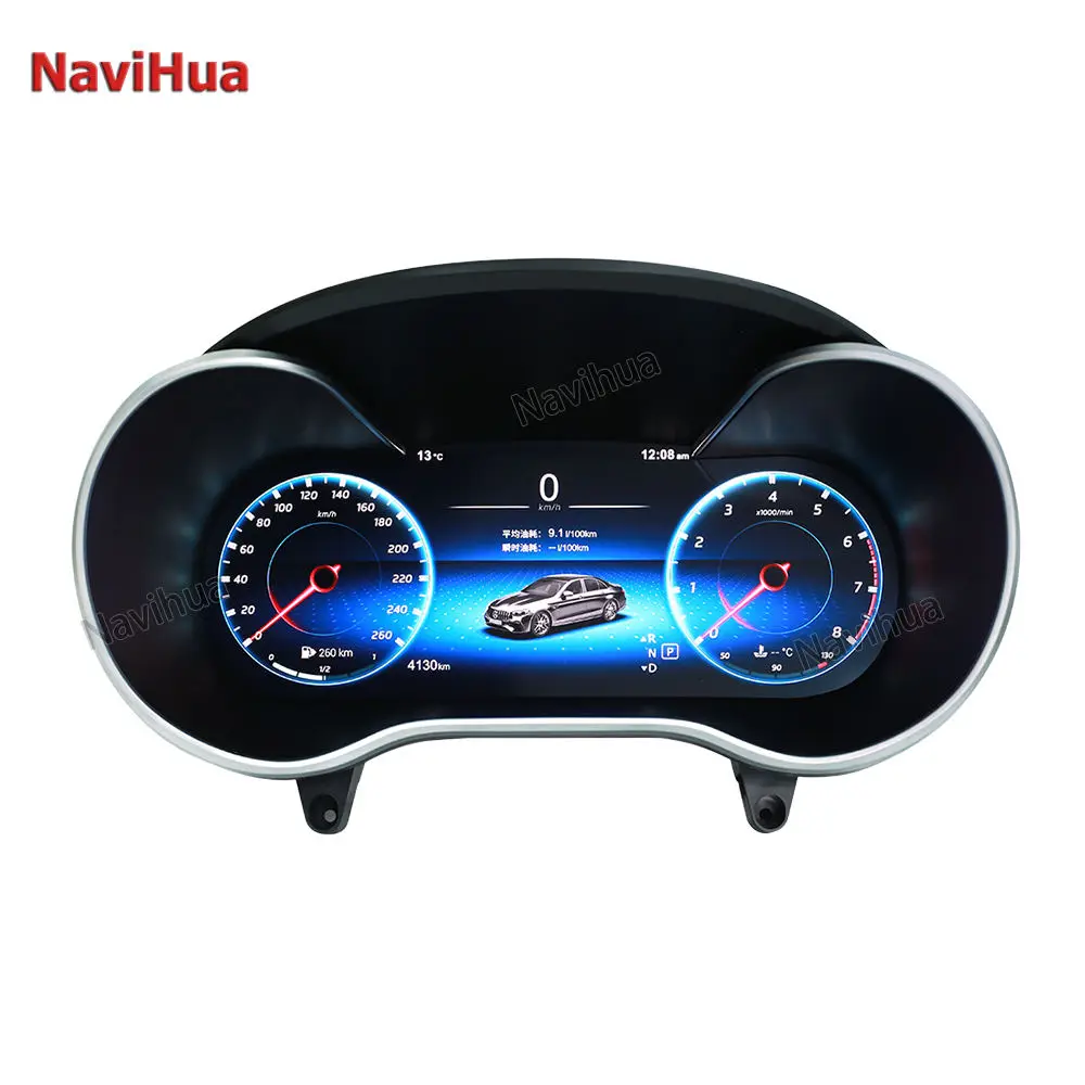 

NaviHua 12.3" Car Digital Cluster For Mercedes Benz C GLC Class W205 X253 Auto LCD Dashboard Speedometer Virtual Cockpit Upgrade