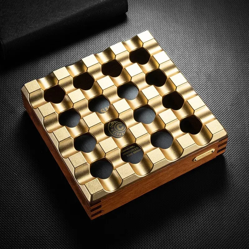 Stylish Nordic-inspired Cigar Ashtray in A Large Square Design, Ideal for Holding Cigars,Metal,Perfect for Smoking Accessories.