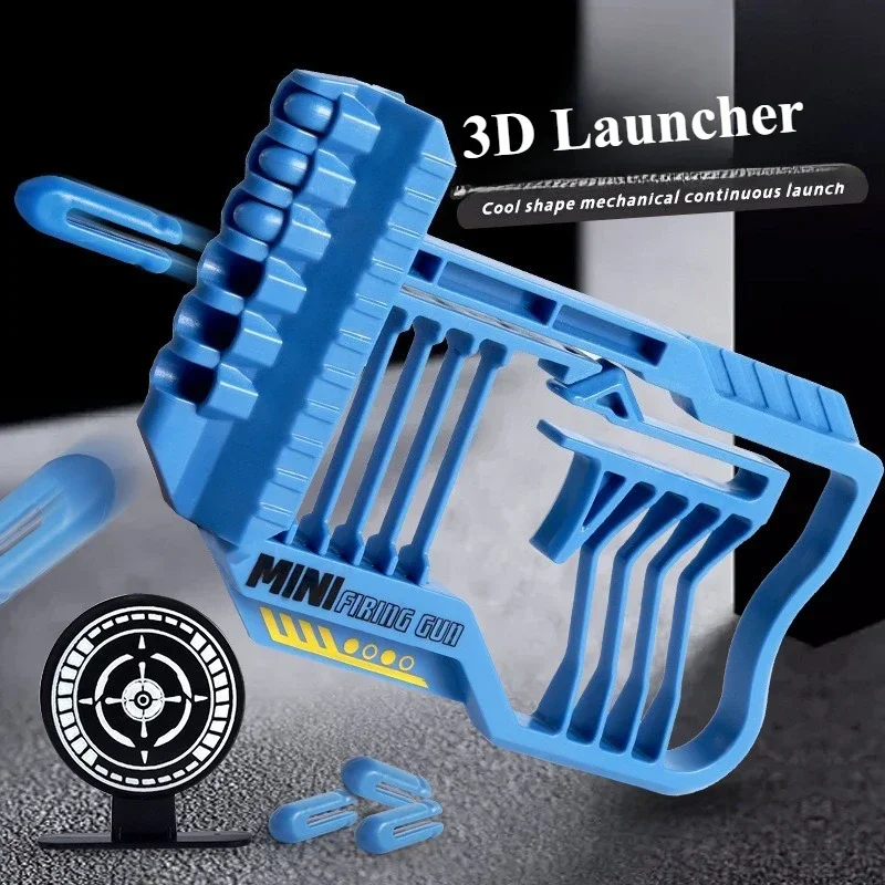 Kids Toy Gun Shooting Game Playset Includes 1 Target 8 Safe Plastic Bullets Press Launch Play Educational Gift for Boys