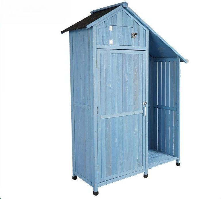 

Outdoor tool room, waterproof and sunscreen, outdoor yard locker, garden solid wood cabinet, yard sundries storage box room