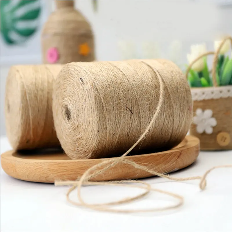 

1pcs Natural Jute Twine 3 Ply 400 Meter Long Brown Twine Rope for Crafts Gift Wrapping Packing Gardening and Wedding Decoration