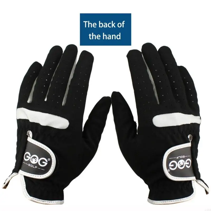 

Breathable Microfiber Fabric Golfing Gloves Adjustable Closure Athletic Gloves For Men Women Outdoor Training 24BD