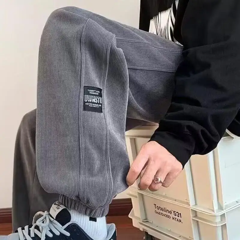 

Plus Size Clothing Men's Pants Winter Clothing Casual Sweatpants Men's Clothing M-8Xl Loose Straight Cut New Style Tapered Pants