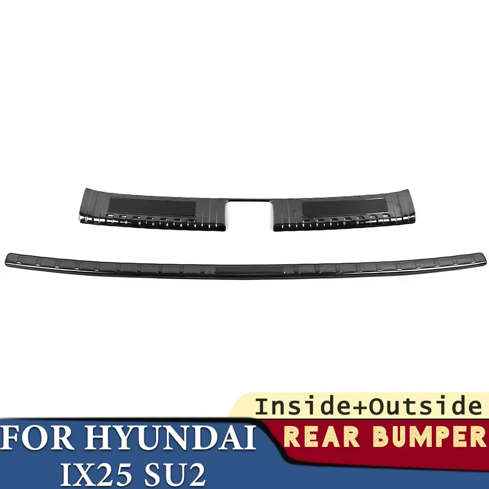 

Trunk Bumper for Hyundai IX25 SU2 2019 2020 2021 2022 2023 Car Accessories Rear Fender Protector Sill Cover Sticker Decoration