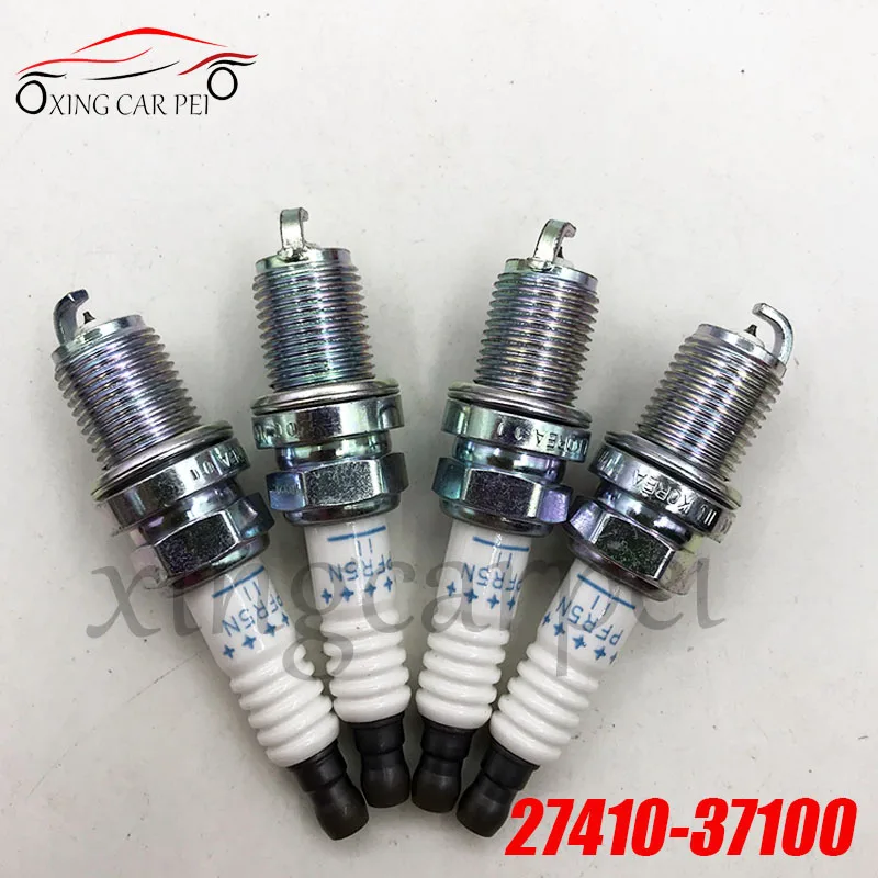 Vela de ignição de irídio 4-6PCS 27410-37100 PFR5N11 para KIA MAGENTIS SPORTAGE SORENTO I OPIRUS RIO II Saloon 2.0L 2.5L 3. 8L V6 4WD
