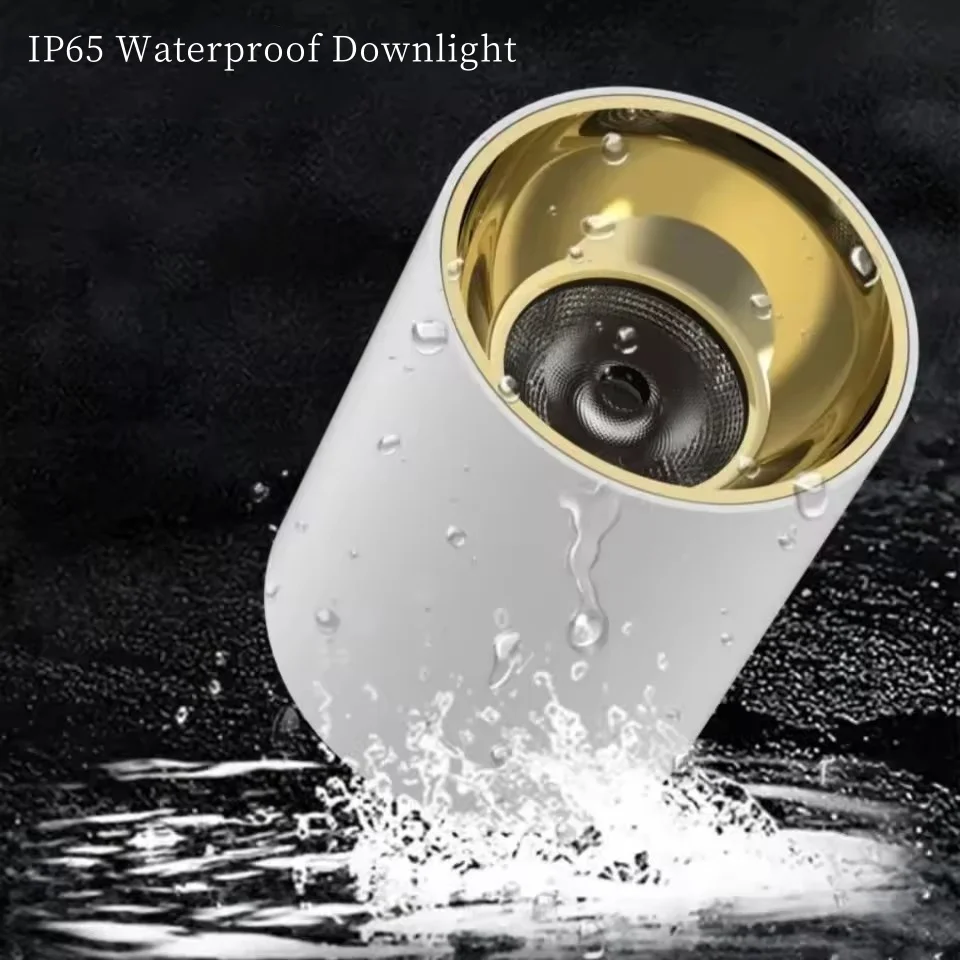 

IP65 Waterproof Downlight LED Ceiling COB spotlights 7W 12W 18W 20W 24W 34W AC85-265V Bathroom/Kitchen/Unlit corridor/Balcony