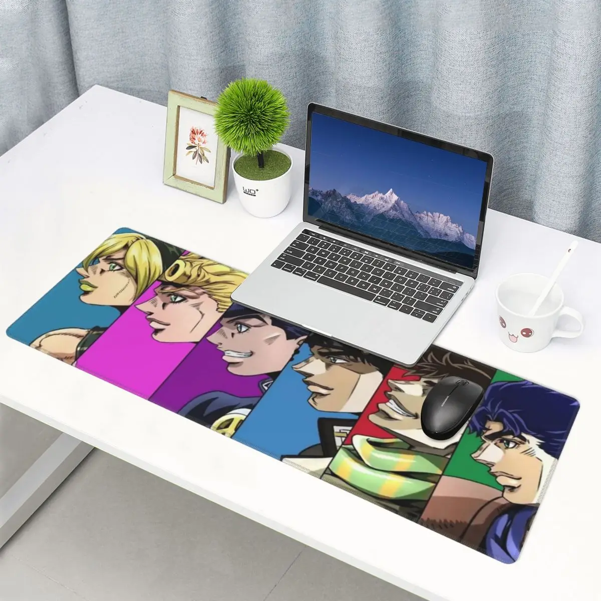 Large Mouse Pad Anime JoJo Bizarre Adventure Gamer PC Laptop Mats Keyboard Carpet Computer Gaming Office Accessories Desk Mat