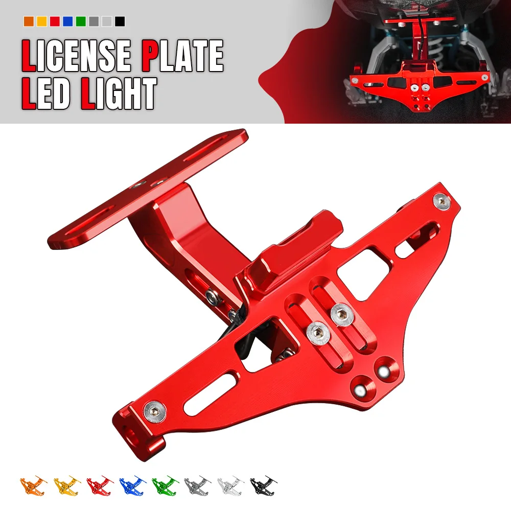 

For Honda VTR1000F / FIRESTORM VTR 1000 F SP1 / SP2 1998-2005 Adjustable Rear Tail Tidy License Plate Holder Bracket LED Light