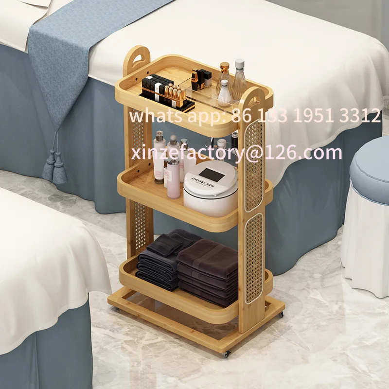 

Customizable beauty salon cart High-end SPA health salon cart rack