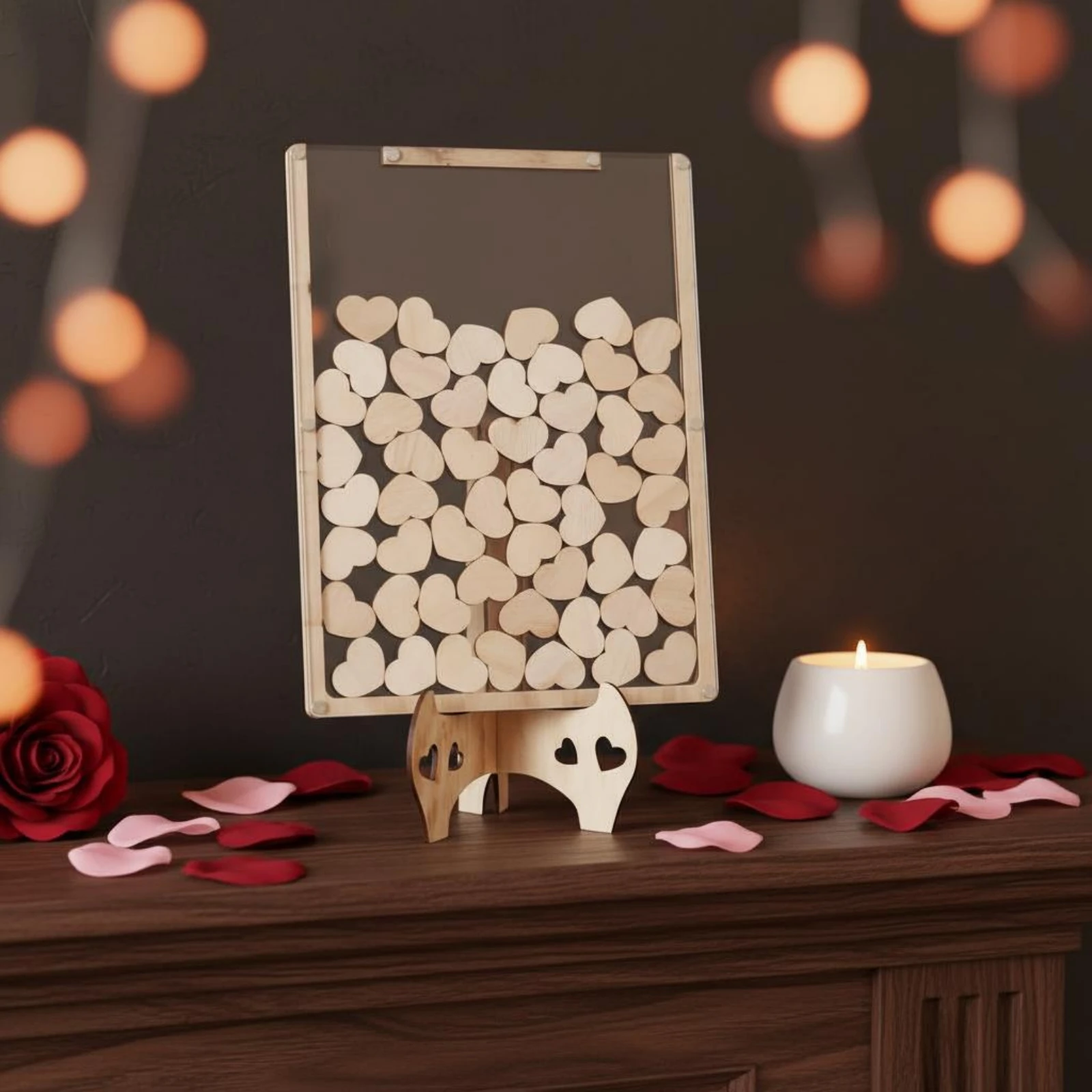 Houten hart gastenboek Romanti - Personalized Guest Book recensie en prijs