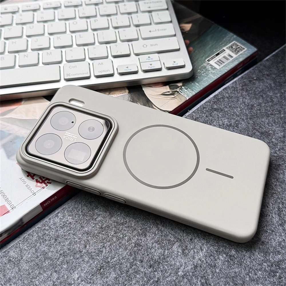 

Ultra Thin Solid Color Matte Hard PC Case For Xiaomi Mi 15 Pro 14 Ultra 14T 13 CIVI 5 Pro Slim Magnetic Wireless Charging Cover