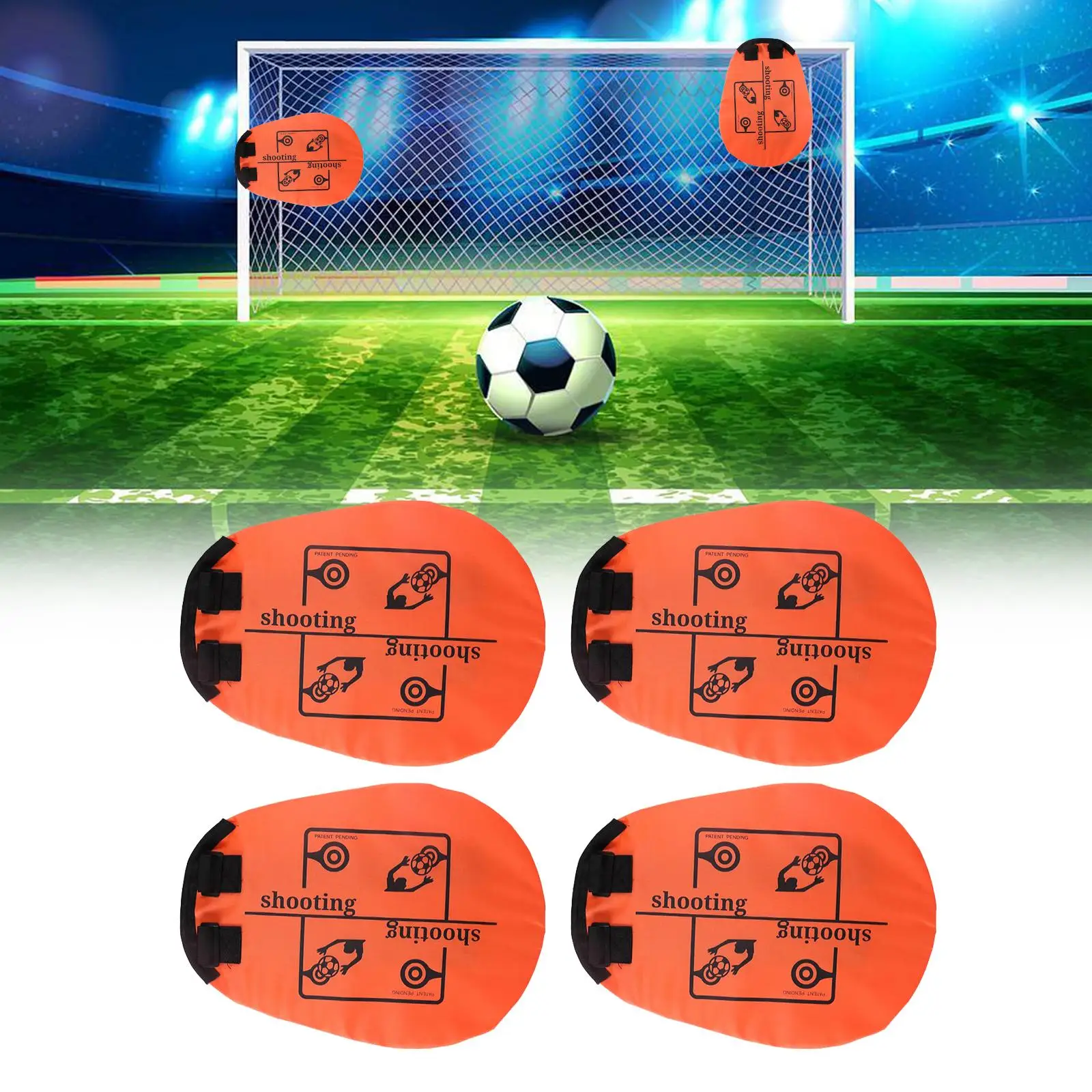 4x Football Training Shooting Target Kick Practice Soccer Training Equipment