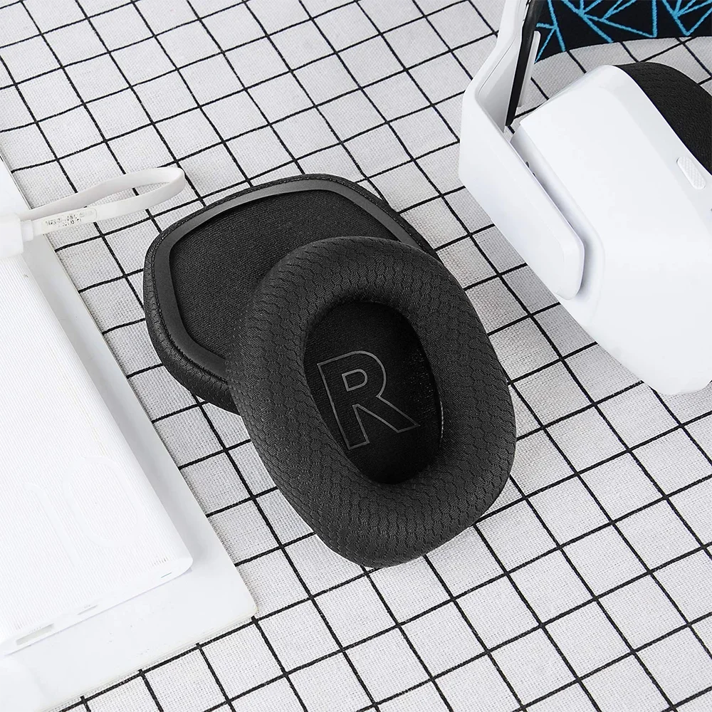 Almohadillas de tela de malla de repuesto para auriculares Logitech G733 G-733 G 733, 1 par