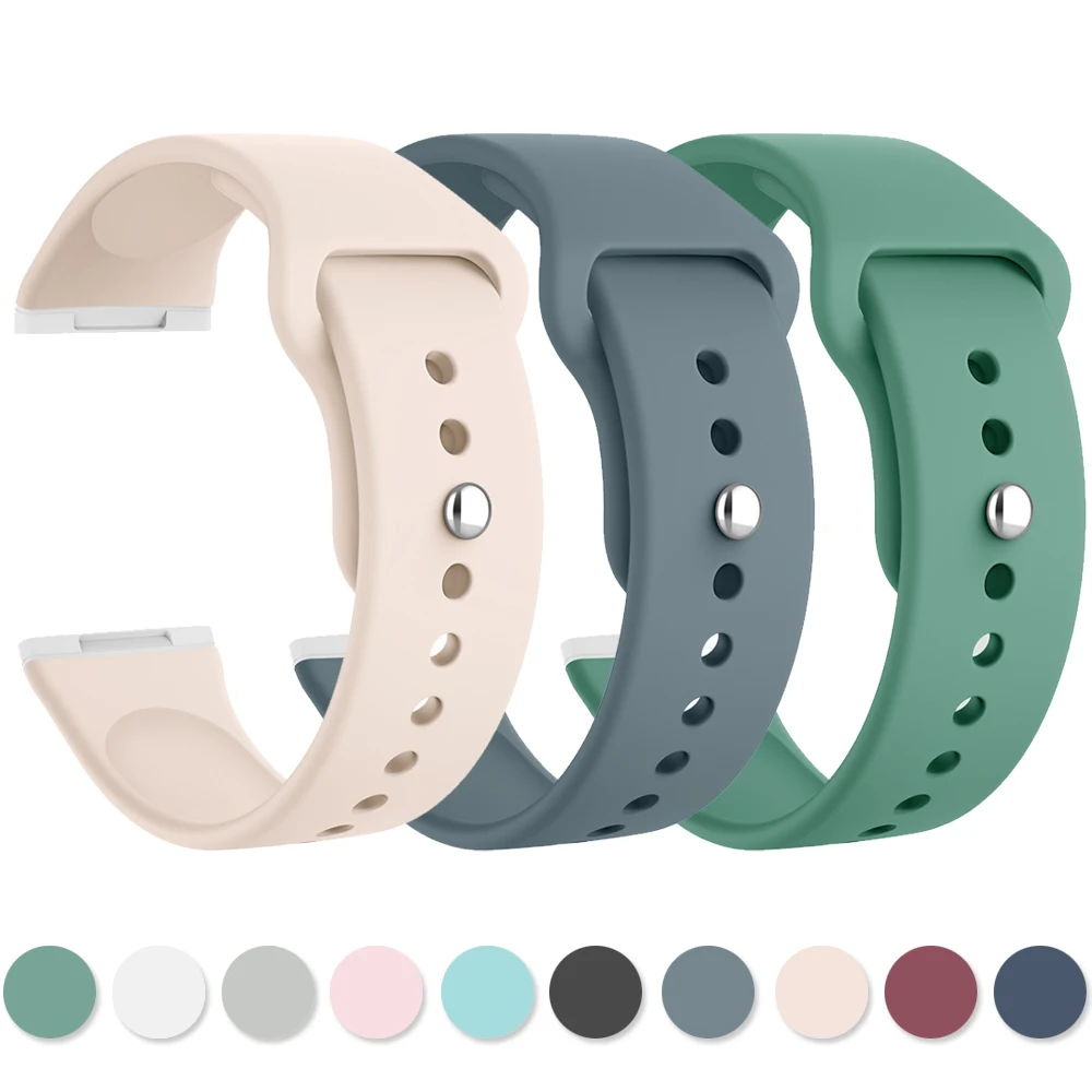 Soft Silicone Strap For Fitbit Versa 3 Band Bracelet Sport Watchband Wristband For Fitbit Sense Strap Smartwatch Band Accessory