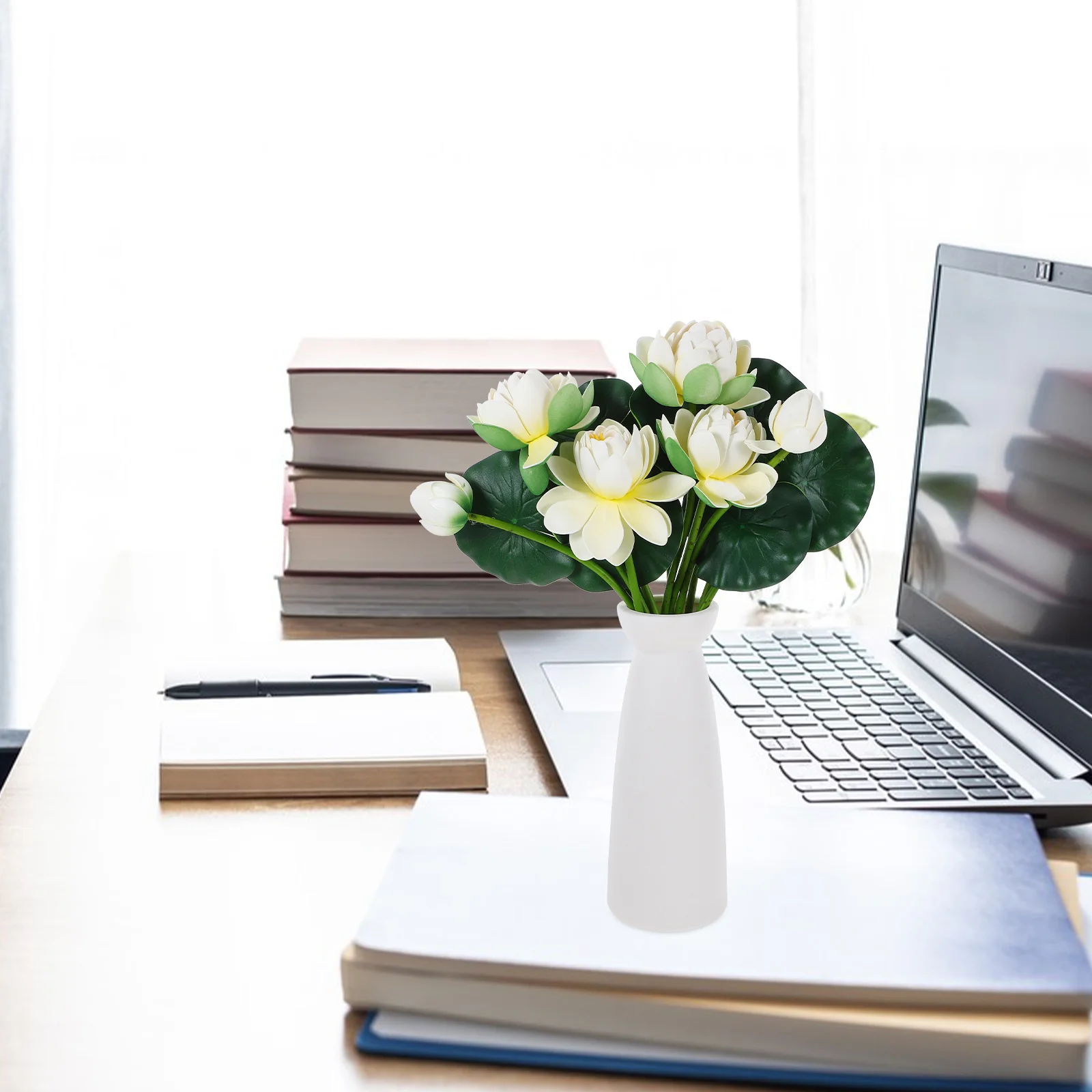 

2Pcs Artificial Flower Adornments Eva Wide Applications Beautiful Space Decor Artificial Flower Adornments Fake Plant