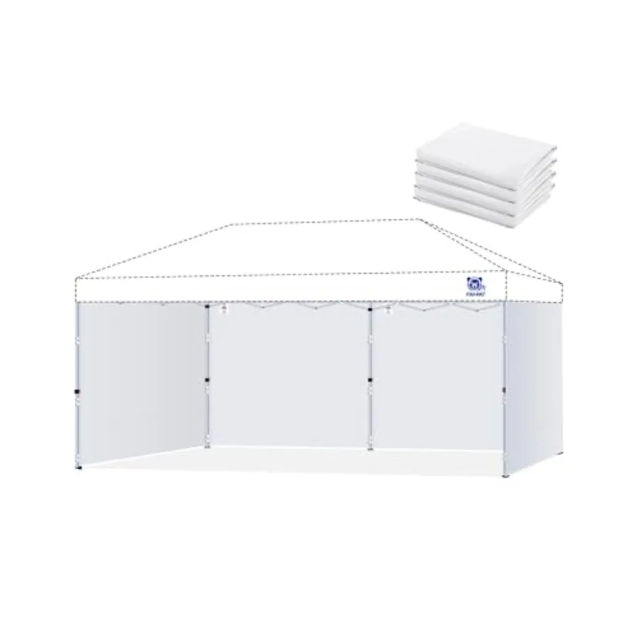 

10x20ft Canopy Sidewalls fit 10x20ft Pop Up Tent, Waterproof 99% UV Protection Privacy Enclosure for Outdoor Events and Party,