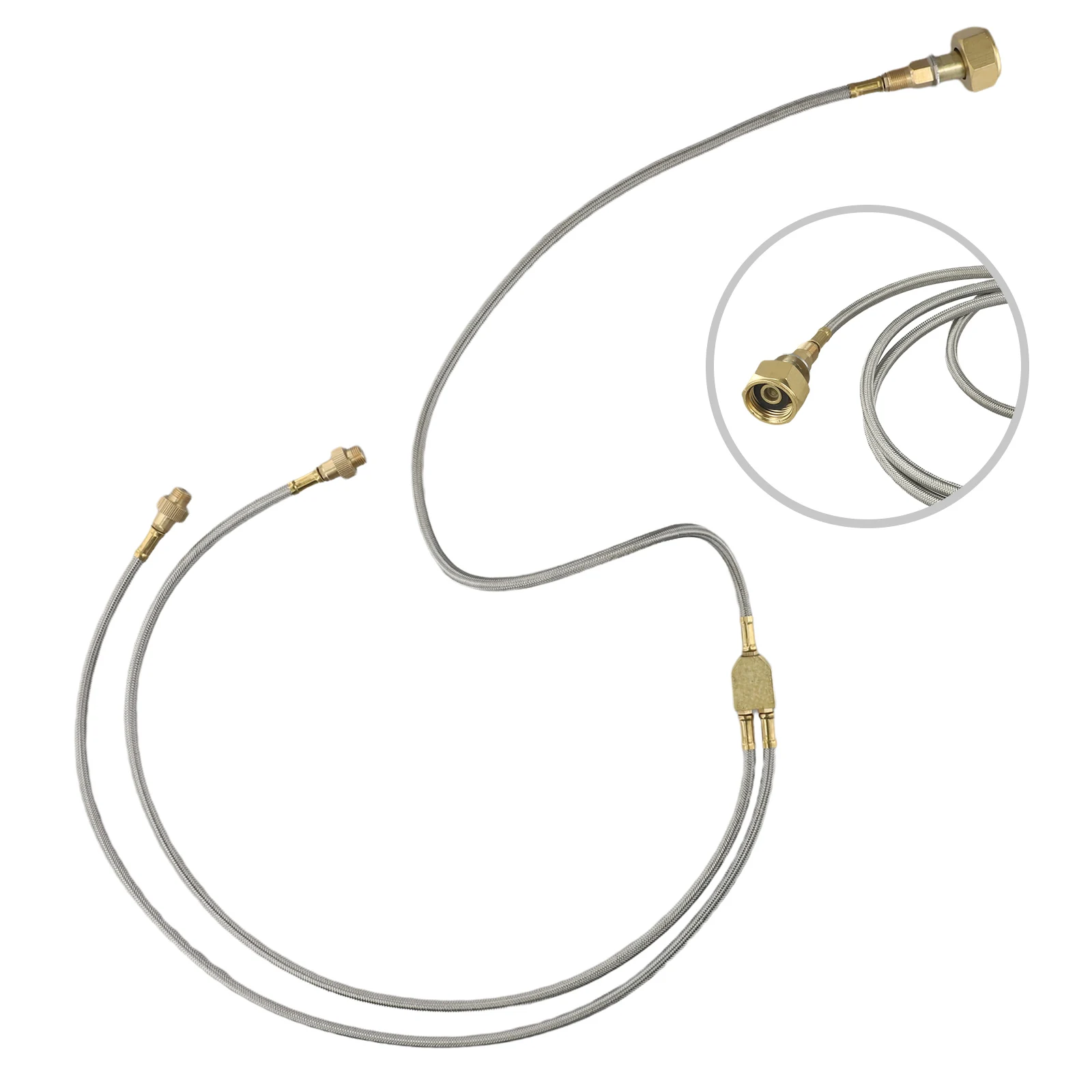 Double-Headed Brass Gas Line f - Camping Double Cooking Stove 评论和价格