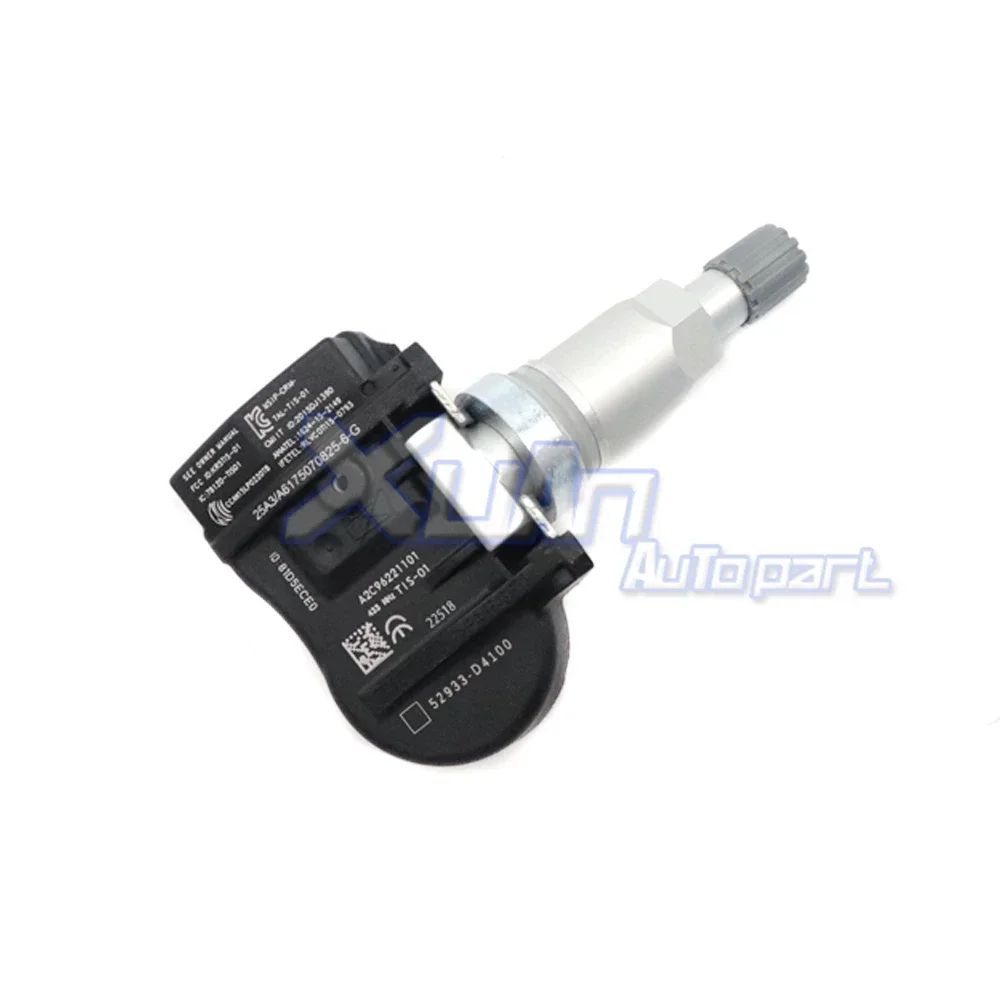 Tire Pressure Sensor 52933-D4100 TPMS For Hyundai Elantra KIA Optima Sorento Sportage Genesis Ioniq 14-22 52933D4100 52933-D9100