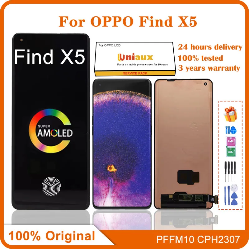 

6.55'' Original Screen For OPPO Find X5 LCD Display Touch Screen Digitizer Assembly For Oppo Find X5 PFFM10 CPH2307 LCD Display