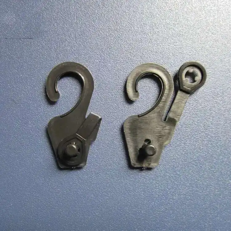 100 Stück Kunststoff-Schnappclip-Haken, Kleiderbügel für Hemden, Unterwäsche, Socken, Taschenpaket, Stoffkopf, J-Haken, Kleidungsschlaufen-Schloss, Display-Aufhänger – Detail 4