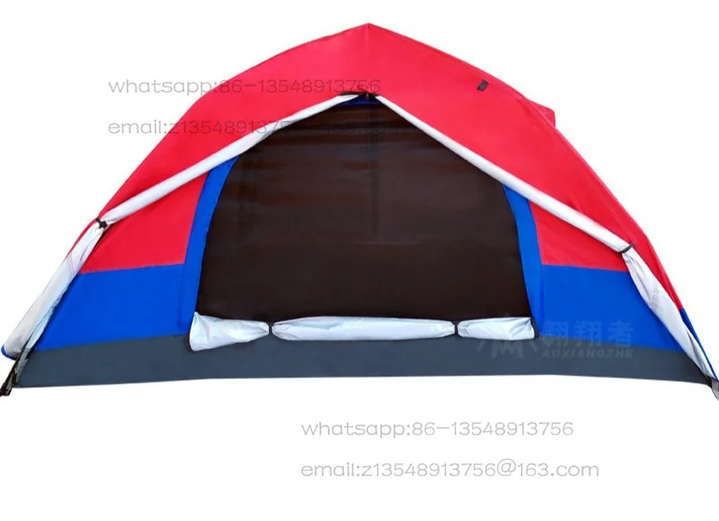 tenda-singola-rossa-e-blu-a-doppio-strato-impermeabile-ignifuga-per-singolo-soldato-tenda-da-campeggio-di-emergenza-per-esterni-produttore